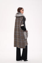 Load image into Gallery viewer, Saga®Furs Silver Fox Wool Alpaca Coat