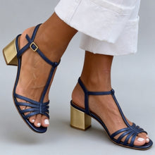 Load image into Gallery viewer, Women's T-Strap High Heel Buckle Sandals | Elegant Party Sandals in 9 Colors