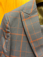 Load image into Gallery viewer, Moda Color Blue/Burgundy Turkish 3-Piece Wool Slim Fit Suit