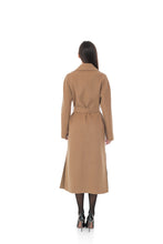 Load image into Gallery viewer, Cambridge Comfort Classic Wraparound Wool Blend Overcoat in Light Camel