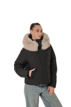 Load image into Gallery viewer, Genuine Polar Fox Fur Down Fill Jacket
