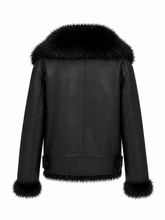 Load image into Gallery viewer, Estella Faux Fur Jacket in Black