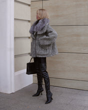 Load image into Gallery viewer, Ares Genuine Fur Trim Down Fill Mohair Parka