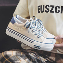 Load image into Gallery viewer, Women’s Platform Canvas Chunky Sneakers – Height Increasing Trainers
