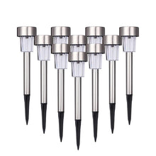Load image into Gallery viewer, Garden Premium LED Solar Luxury Stainless Steel Lights For Yard Pathway Walkway More Pieces Outdoor
