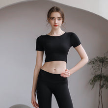 Load image into Gallery viewer, Tight Fit Yoga Top With Chest Pad Beauty Back Breathable