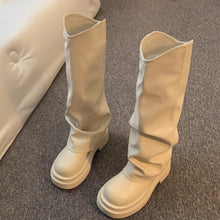 Load image into Gallery viewer, Women’s Platform Dress Boots – British Style Autumn/Winter