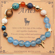 Load image into Gallery viewer, Twelve Constellations Bracelets - Natural Stone Beaded Bracelets with Eight Planet Designs