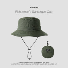 Load image into Gallery viewer, Wide-Brim UV Protection Nylon Sun Hat – Breathable Outdoor Hat for Women & Men