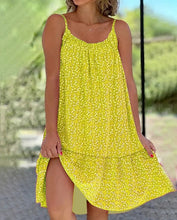 Load image into Gallery viewer, Boho Floral Sleeveless Cami Maxi Dress
