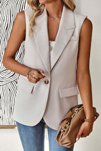 Load image into Gallery viewer, Women's Sleeveless Open-Front Vest Blazer – Work & Office Jacket