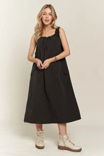 Load image into Gallery viewer, Drawstring Slit Back Cargo Summer Dress For Women – Trendy Utility-Inspired Dress with Adjustable Fit and Slit Back for Casual and Everyday Wear