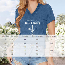 Load image into Gallery viewer, Women's V-Neck T-Shirt Geometric Cross Casual Summer Short Sleeve Top