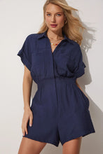 Load image into Gallery viewer, Women's Cotton Linen Loose-Fit Workwear Jumpsuit With Pockets