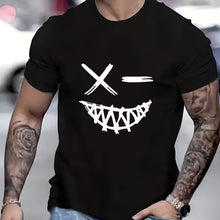 Load image into Gallery viewer, Evil Smile Face Shirt for Men – Trendy Summer Streetwear Tee