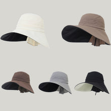 Load image into Gallery viewer, Women's Wide-Brim Striped Sun Hat | Lightweight Outdoor UV Protection