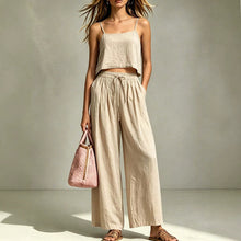 Load image into Gallery viewer, Women's Camisole & Wide-Leg Pants Two-Piece Set – Casual Summer