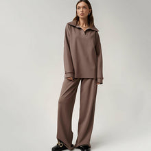 Load image into Gallery viewer, Women’s French Casual Two-Piece Suit – High-Waist Trousers Elegant Set