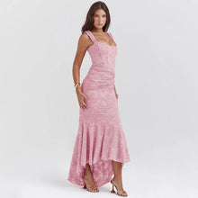 Load image into Gallery viewer, Mozision Off-shoulder Backless Sexy Evening Dress For Women Purple Sleeveless Strapless Ruched Bodycon Club Party Dress