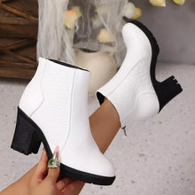 Load image into Gallery viewer, Point Toe Block Heel Boots | Sleek Pointed Heel Ankle Boot