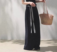 Load image into Gallery viewer, Linen Off-Shoulder Asymmetric Casual Set – 2 Colors, S–L