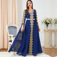 Load image into Gallery viewer, Women's Skirt Splicing Extra Long Sleeve Dress