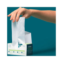 Load image into Gallery viewer, For Good™ Compostable Small Trash Bags – 4 Gallon, Plant-Based, Tear-Resistant – BPI Certified for Home & Office Use (White with Green Text, 25 Count)