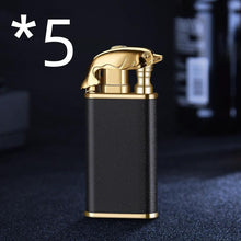Load image into Gallery viewer, Mandotos Creative Blue Flame Lighter Dolphin Dragon Tiger Metal Windproof Double Flame Refillable