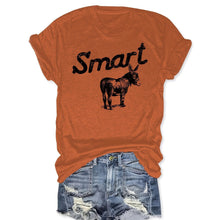 Load image into Gallery viewer, Women's Round Neck Short Sleeve T-Shirt - Casual Summer Top