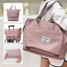 Load image into Gallery viewer, Foldable Storage Travel Bag Waterproof Large Capacity Gym Fitness Bag Weekender Overnight For Women