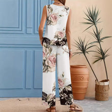 Load image into Gallery viewer, Milk Silk 3D Print Sleeveless Tank Top & Trousers Set