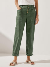 Load image into Gallery viewer, Linen Simple Button Fly Trousers HEIDI