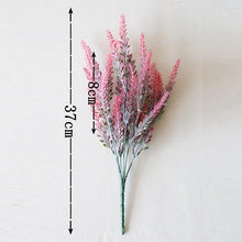 Load image into Gallery viewer, 1 Bundle Artificial Lavender Fake Flowers Wedding Bouquet Home Kitchen Office Table Centerpieces Arrangements Decor