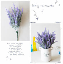 Load image into Gallery viewer, 1 Bundle Artificial Lavender Fake Flowers Wedding Bouquet Home Kitchen Office Table Centerpieces Arrangements Decor