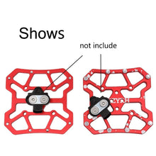 Load image into Gallery viewer, 1 Pair Aluminum Alloy Bicycle Clipless Pedal Platform Adapters For Bike Pedals Mountain Road Bike Accessories Universal Clipless Alloy Platform Adapters Cleats Pedal