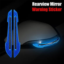 Load image into Gallery viewer, 1 Pair Car Rearview Mirror Reflective Sticker Car-styling Safety Warning Reflective Sticker Car Rearview Mirror Decorative Strip Reflective Car Stickers Set Rearview Mirror Reflective Warning Stickers Car Side Reflective Stickers