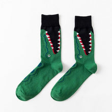 Load image into Gallery viewer, 1 Pair Creative Autumn Winter Unisex Pure Cotton Casual Socks Animals Zebra Shark Crocodile Socks Happy Funny Classic Socks For Men And Women