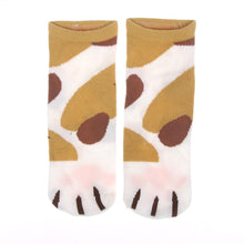 Load image into Gallery viewer, 1 pair New Lady Girls Summer Winter Candy Color Kawaii Cute Socks Cartoon Cute Cats Paw Kitty Claws Ankle Short Socks Cute Paw Casual Ankle Socks For Men And Women
