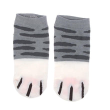 Load image into Gallery viewer, 1 pair New Lady Girls Summer Winter Candy Color Kawaii Cute Socks Cartoon Cute Cats Paw Kitty Claws Ankle Short Socks Cute Paw Casual Ankle Socks For Men And Women