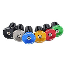 Load image into Gallery viewer, 1 Pair Road Folding Bike Handlebar Grip Ends Cap Racing Cycling Handle Bar Plugs Outdoor Cycling Aluminum Bike Handlebar End Plugs Expanding Locking Bar End Caps For Road Bike Mountain Bike