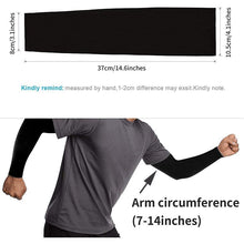 Load image into Gallery viewer, 1 Pair Unisex Cool Cycling Sleeve Sport Cooling Arm Sleeves Anti-sunburn Sunscreen UV Sports Fitness Sun Protection Arm Women Sleeves Cooling Arms Men Sports Safety Sleeves Long Soft Tennis Arm Cover