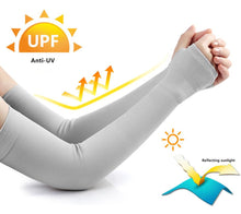 Load image into Gallery viewer, 1 Pairs Arm Sleeves Warmers Sports Sleeve Sun UV Protection Hand Cover Cooling Warmer Running Fishing Cycling Sunscreen Sun Protection Arm Sleeves For Men Women Arm Cover For Cycling Outdoor Sports