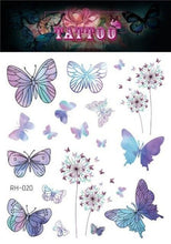 Load image into Gallery viewer, 1 Pc Butterfly 3D Temporary Tattoo 52 Style Waterproof Butterfly Tattoos Stickers Temporary Colorful Design For Womens