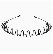 Load image into Gallery viewer, 1 pc Fashion Wave Men's Women Unisex Black Wavy Hair Head Hoop Band Sport Headband Hairband Gorgeous Hair Accessories For Men And Women