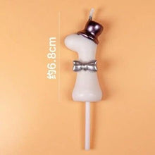 Load image into Gallery viewer, 1 Pcs Number 0-9 Birthday Candle Number One Birthday Gold Number Candles Party Celebration Baby Showers Happy Birthday Cake Candles for Kids Adult Wedding/ Party Crown Candle Cake Decoration Tools