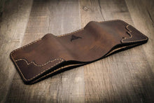 Load image into Gallery viewer, Western Trifold Wallet - Walnut Brown