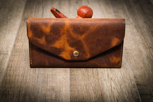 Load image into Gallery viewer, Badge Clutch Wallet - Chestnut