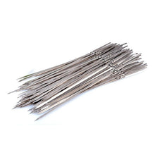 Load image into Gallery viewer, 10-20Pcs Stainless Steel Barbecue Skewer Reusable BBQ Skewers Kebab Iron Stick For Outdoor Camping Picnic Tools Cooking Tools Stainless Steel Barbecue Skewers Durable and Reusable Metal Skewers