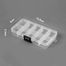 Load image into Gallery viewer, 10 Slots Adjustable Plastic Jewelry Box Storage Case Craft Jewelry Organizer Beads Jewelry Making Jewelry Organizer Adjustable Storage Box Plastic Compartments Organizer for Jewelry