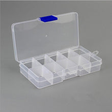 Load image into Gallery viewer, 10 Slots Adjustable Plastic Jewelry Box Storage Case Craft Jewelry Organizer Beads Jewelry Making Jewelry Organizer Adjustable Storage Box Plastic Compartments Organizer for Jewelry